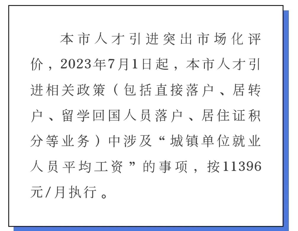 图片[1]-官方最新发布！2023年上海落户社保基数标准按照11396元执行！-落沪窝